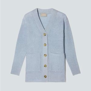 NWT Everlane The Oversized Alpaca Cardigan in Mist Size XXS